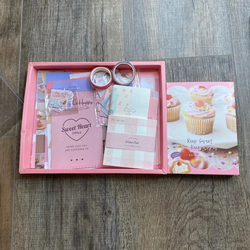 Simno Scrapbook Gift Sets My Sweetheart Cupcake & Butterfly Melody A6 Journals